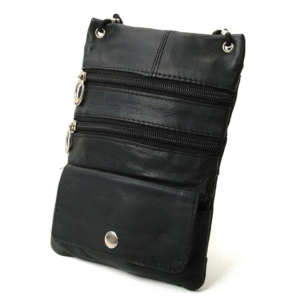 6/$25 Vintage MARSHAL Genuine Leather Travel Crossbody/Necklace